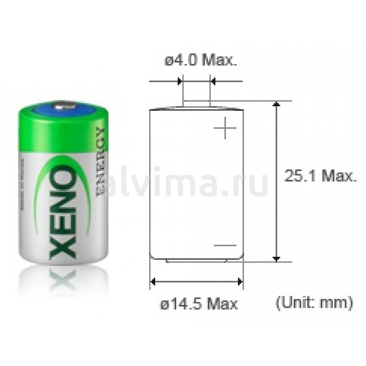 Батарейка DTCO 1381/EFAS-3 (LiSOCl2) XENO XL-050F